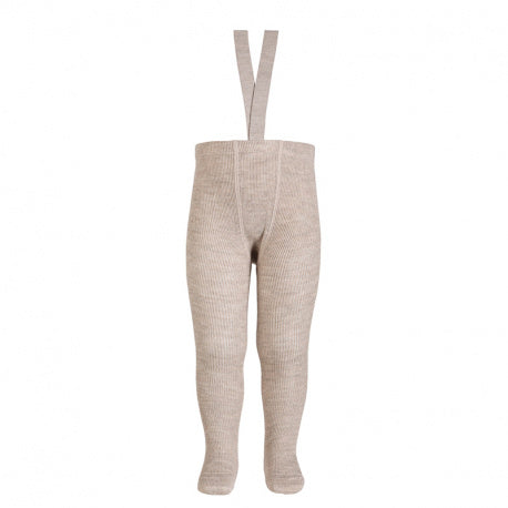 タイツ condor 子供用 Merino wool-blend 1x1 tights with elastic 6ヶ月～3歳